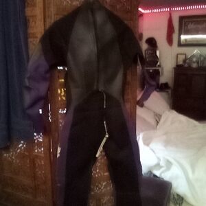 Kids Black and Purple Swim Coverup